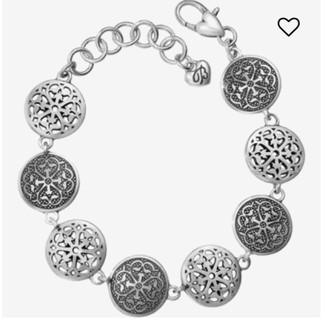 Brighton Womens Ferrara Medallion Link Bracelet