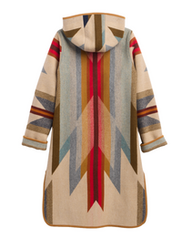 Pendleton Womens Hooded Jacquard Coat