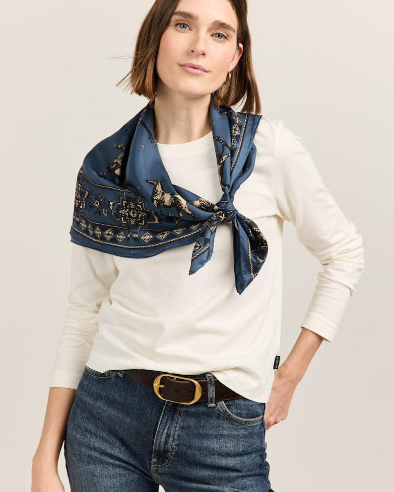 Pendleton Herd of Horses Silk Scarf