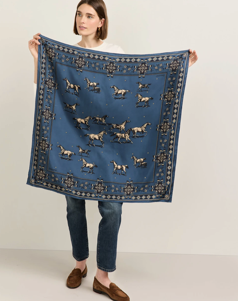 Pendleton Herd of Horses Silk Scarf