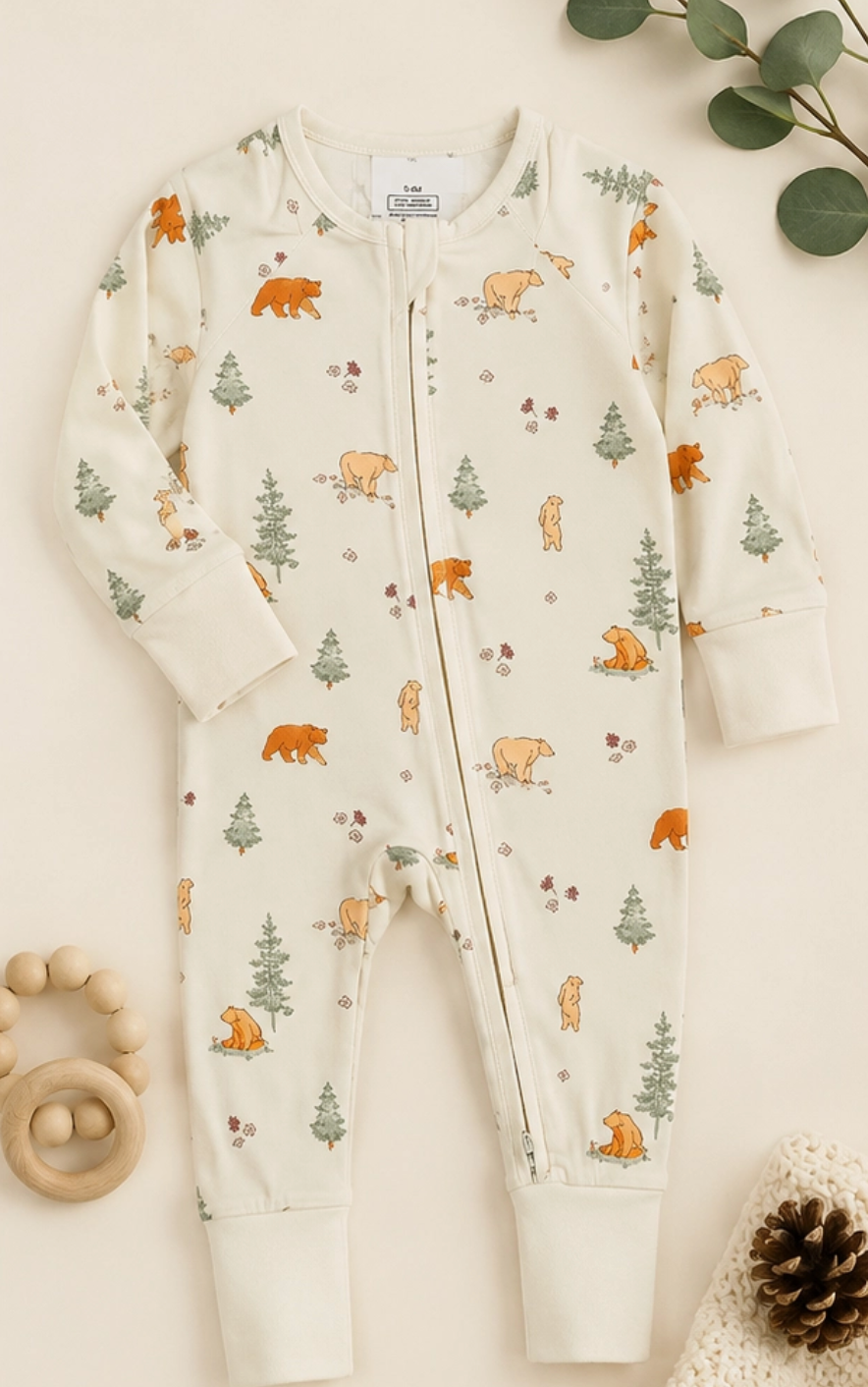 Spring Bear Bamboo Pajama
