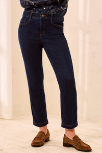 Tribal Womens Audrey Hugging Straight Crop Denim