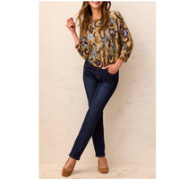 Tribal Womens Sophia 5 Pocket Curvy Straight Jeans