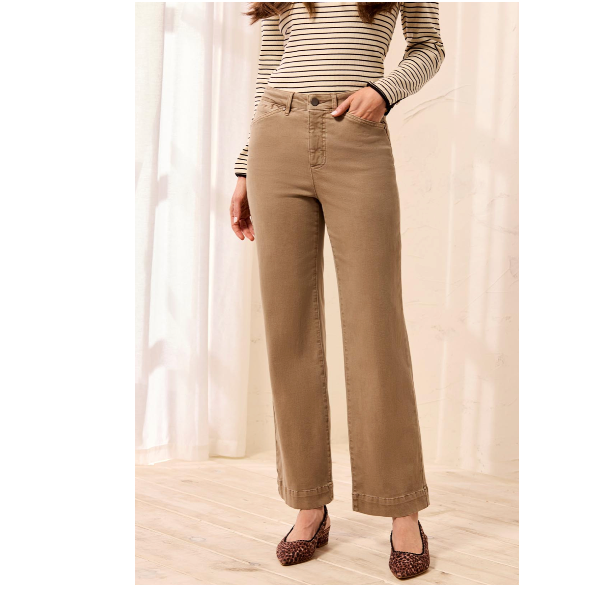 Tribal Womens Fly Front 5 Pocket Pant