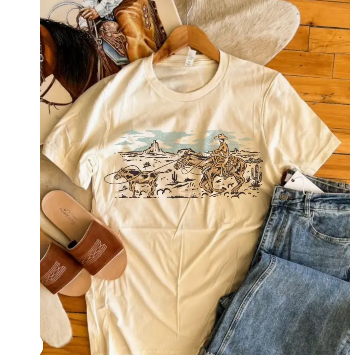 Desert Calf Roper Tee
