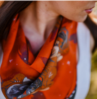 Tirzah Lane Art Tencel and Silk Scarf