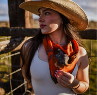 Tirzah Lane Art Tencel and Silk Scarf