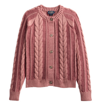 Pendleton Womens Cotton Cable Cardigan Sweater