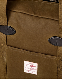 Filson Tin Cloth Tote Bag with Zipper