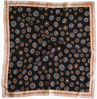 Tirzah Lane Art Tencel and Silk Scarf Dust and Daisies