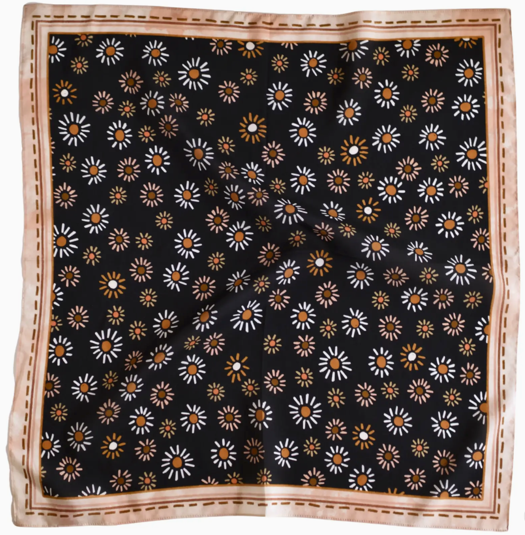 Tirzah Lane Art Tencel and Silk Scarf Dust and Daisies