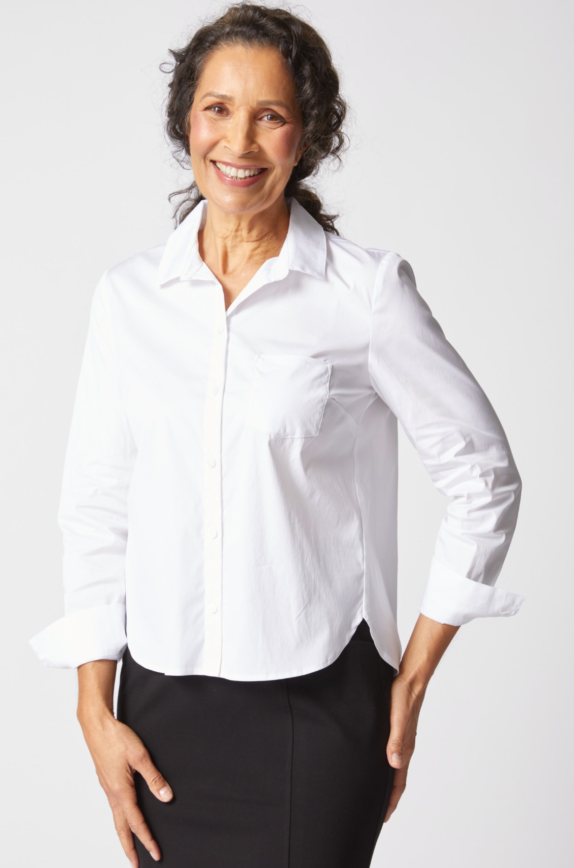 Habitat Womens Shaped Hem Shirt