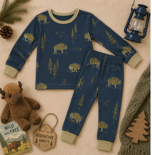 Bison/Buffalo Bamboo Pajama