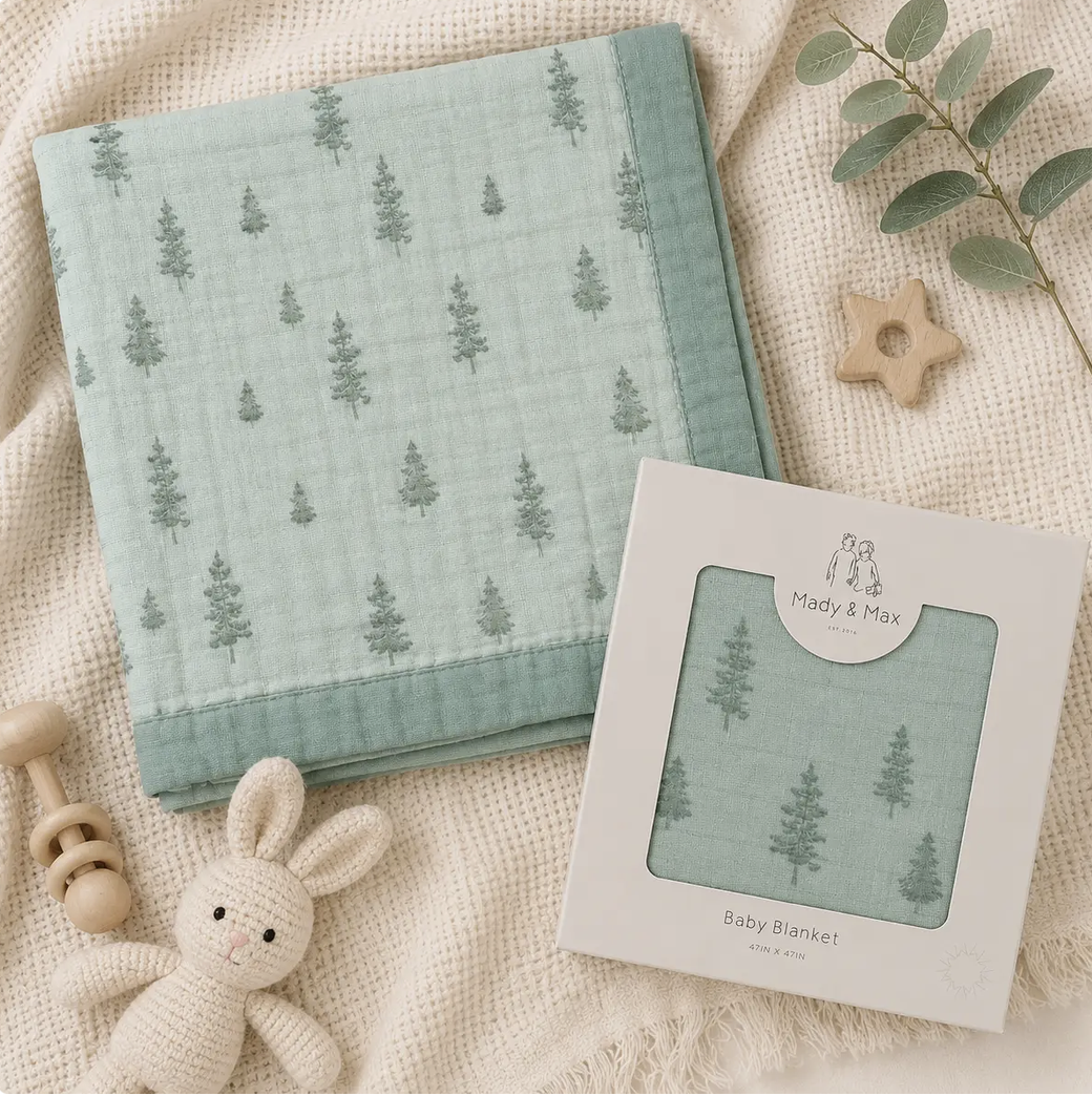 Trees Bamboo Muslin Quilt