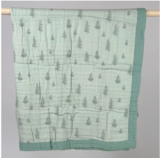 Trees Bamboo Muslin Quilt