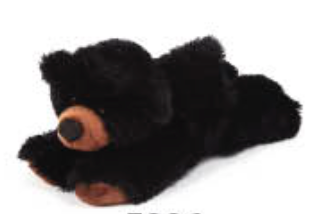 Kids Black Bear Stuffed Toy