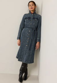 Pendleton Womens Denim Midi Dress