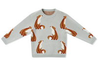 Milkbarn Knitted Fox Sweater