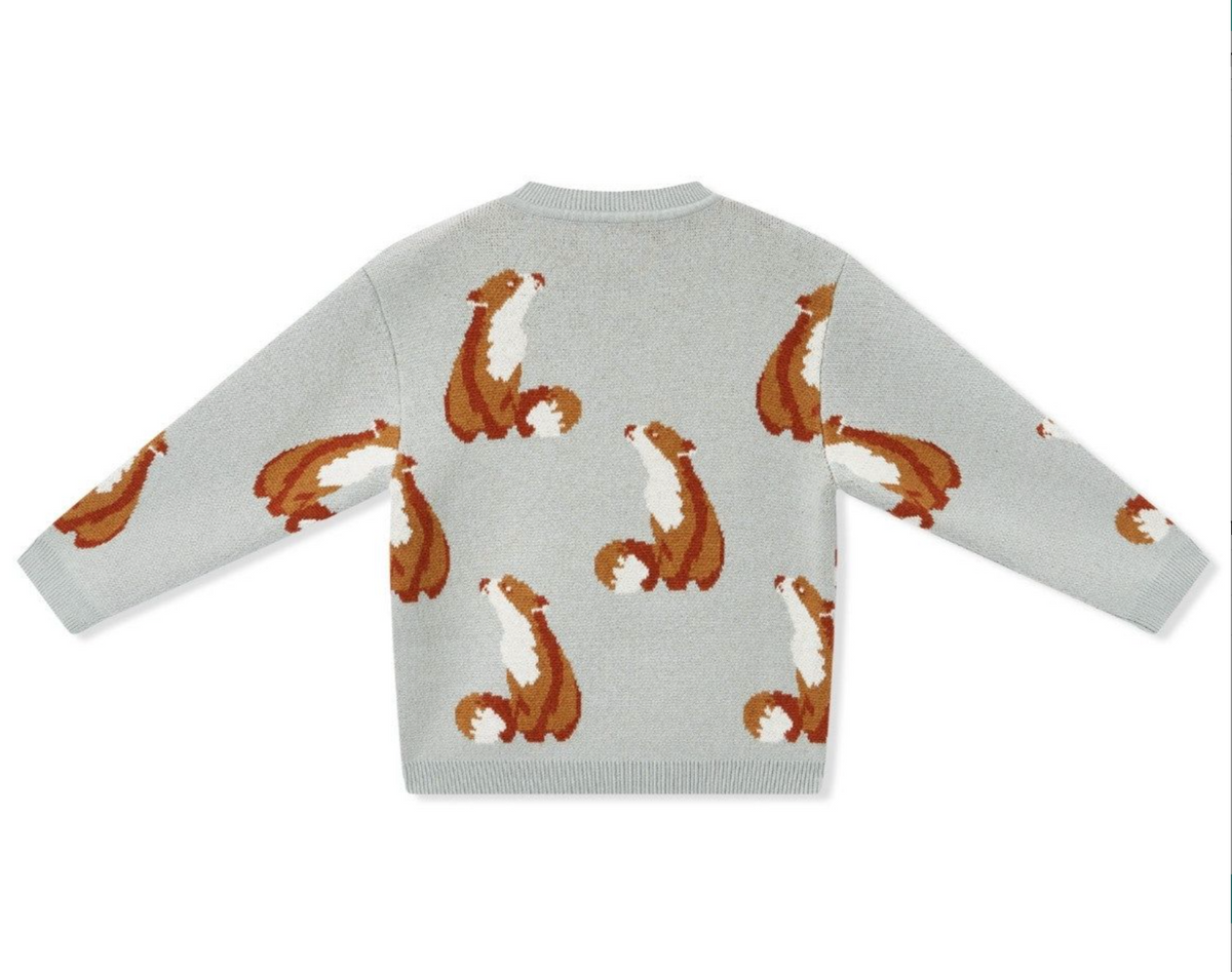 Milkbarn Knitted Fox Sweater