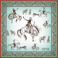 Ombre Cowboys Horse Scarf XL