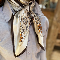 Vintage Cowboys Horse Silk Scarf