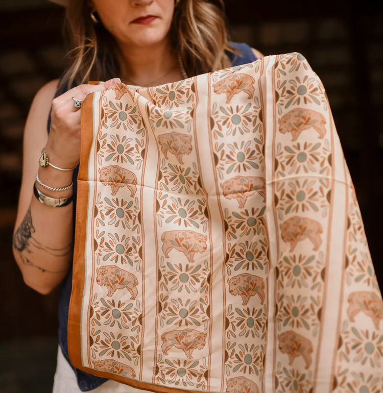 Tirzah Lane Art Tencel and Silk Scarf