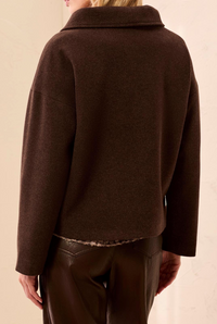 Tribal Womens Funnel Neck Jacket