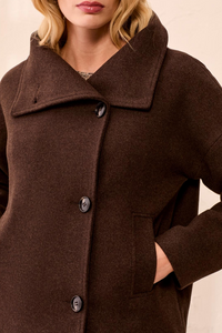 Tribal Womens Funnel Neck Jacket