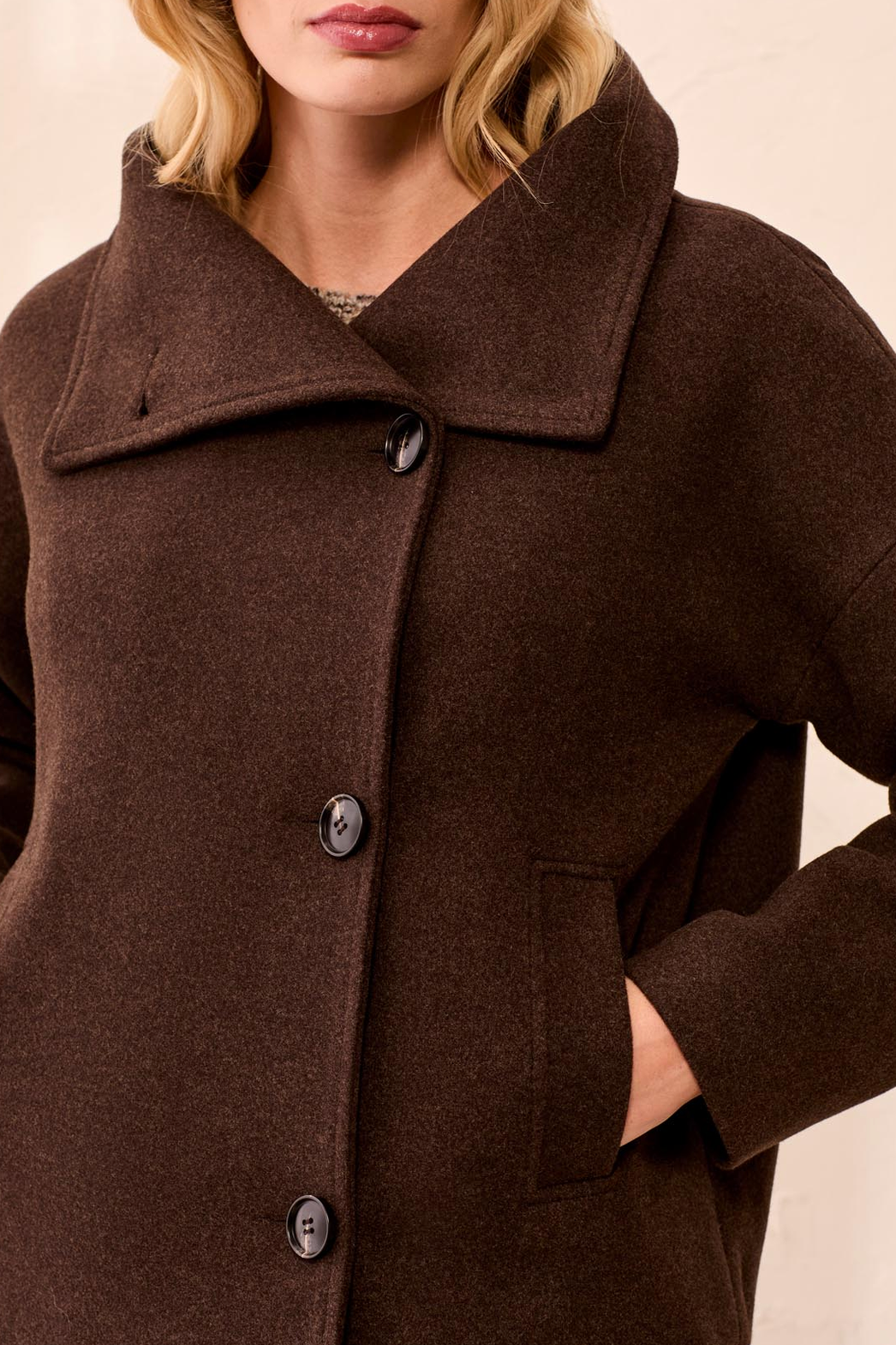 Tribal Womens Funnel Neck Jacket