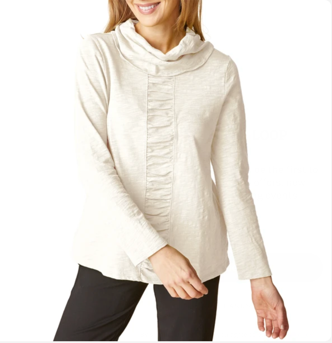 Habitat Womens Cotton Pebble Ruched Cowl