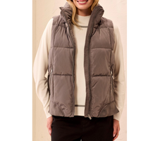 Tribal Womens Quilted Vest W/ Removeable Hood
