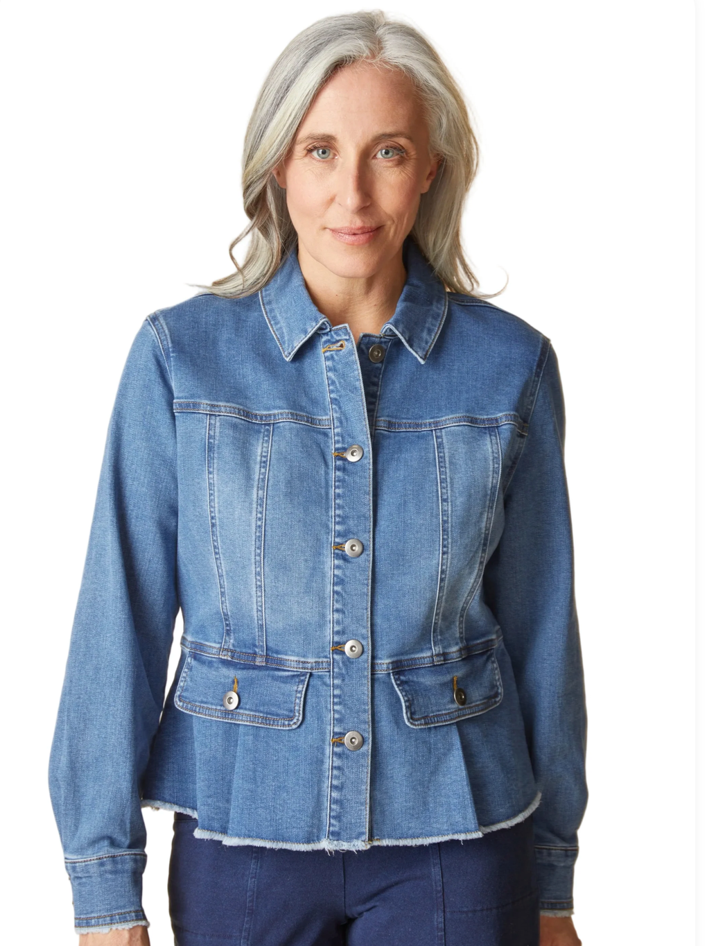 Habitat Womens Stretch Denim Peplum Jacket