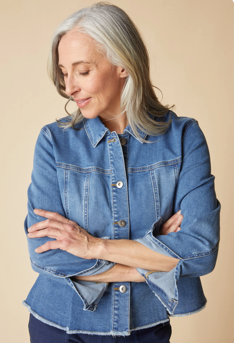 Habitat Womens Stretch Denim Peplum Jacket