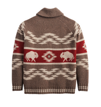 Pendleton Mens Bison Lambswool Zip Cardigan