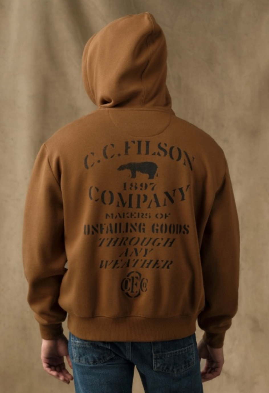 Filson Mens Stencil Graphic Hoodie