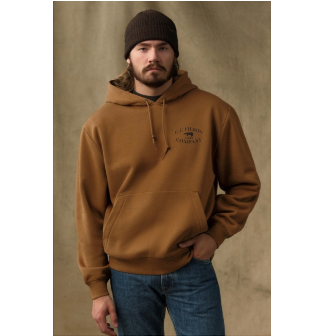 Filson Mens Stencil Graphic Hoodie