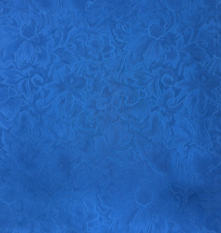 Wyoming Traders Jacquard Royal Silk Scarf XL