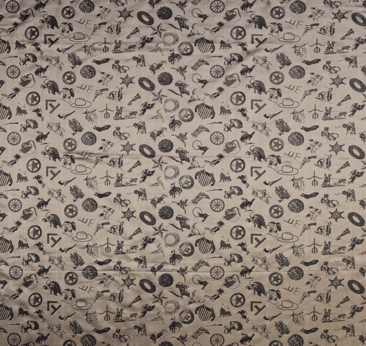 Wyoming Traders Baroque Ash Cowboy Silk Scarf
