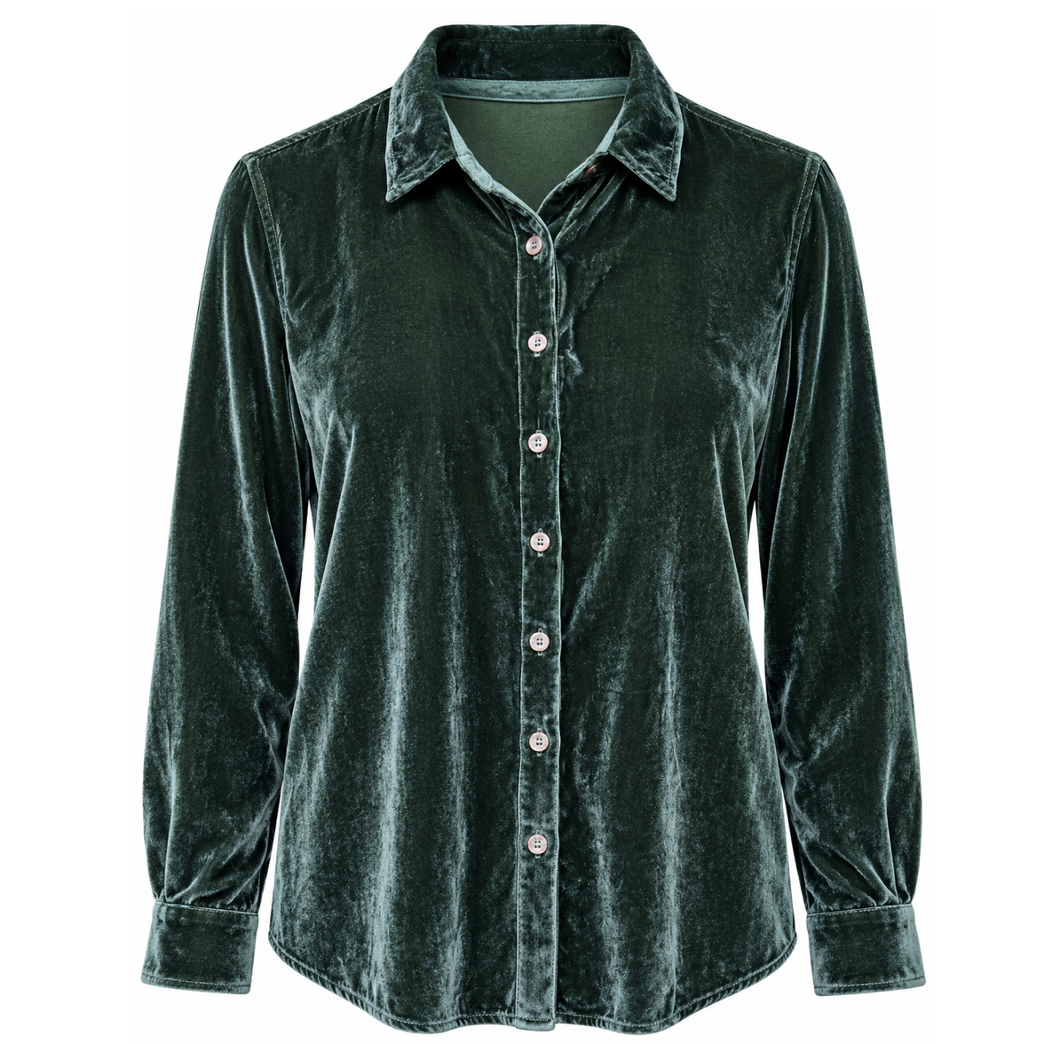 Cut Loose Womens Velvet Fitted Shirt