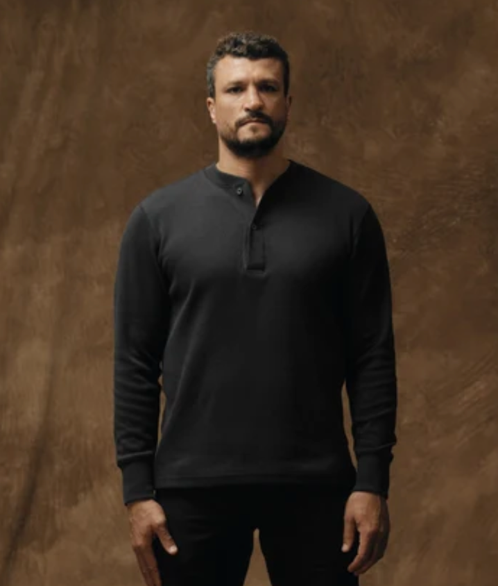 Filson Mens Waffle Knit Thermal Henley