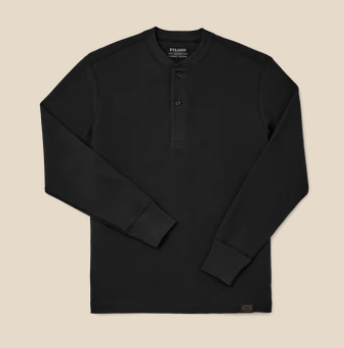 Filson Mens Waffle Knit Thermal Henley