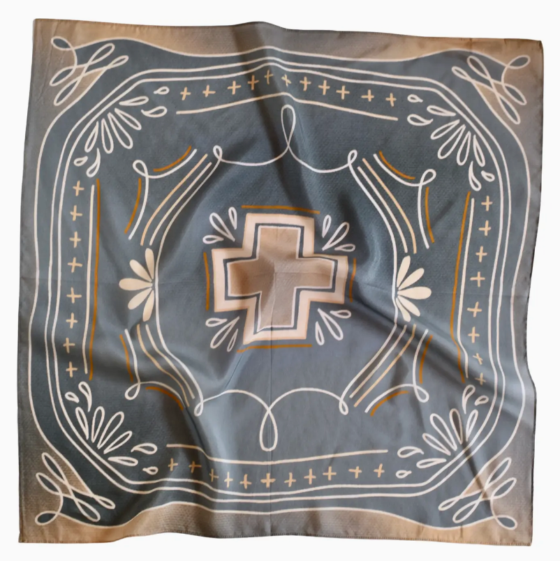 Tirzah Lane Art Tencel and Silk Scarf