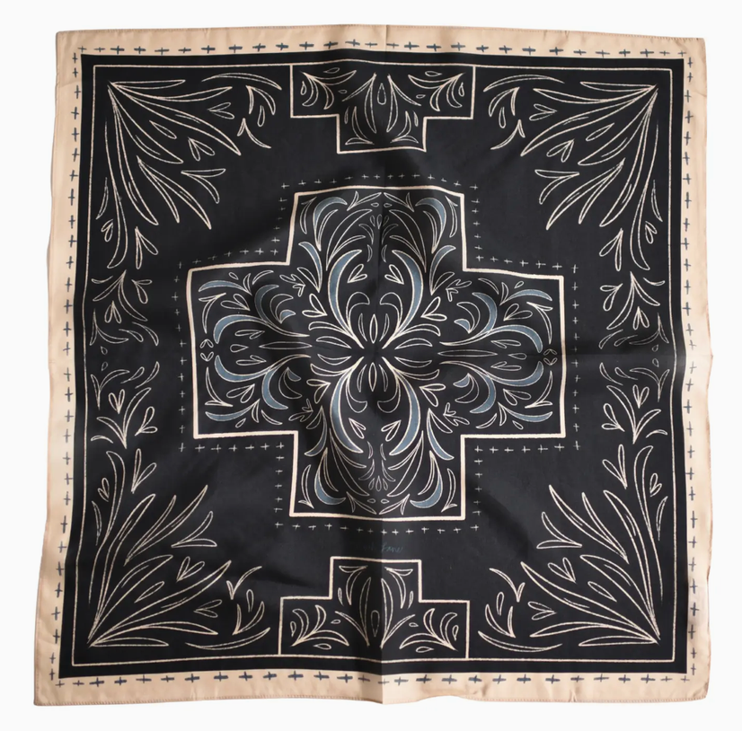 Tirzah Lane Art Tencel and Silk Scarf