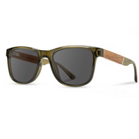 Trail Sunglasses - Moss / Glacier Engraved  / Grey Polarized