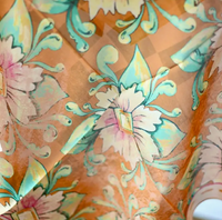 Tirzah Lane Art Tencel and Silk Scarf - Floral Western