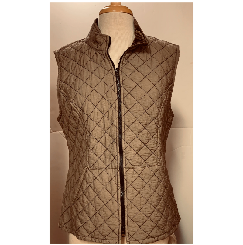 Cut Loose Womens Quilted Vest - Saddle