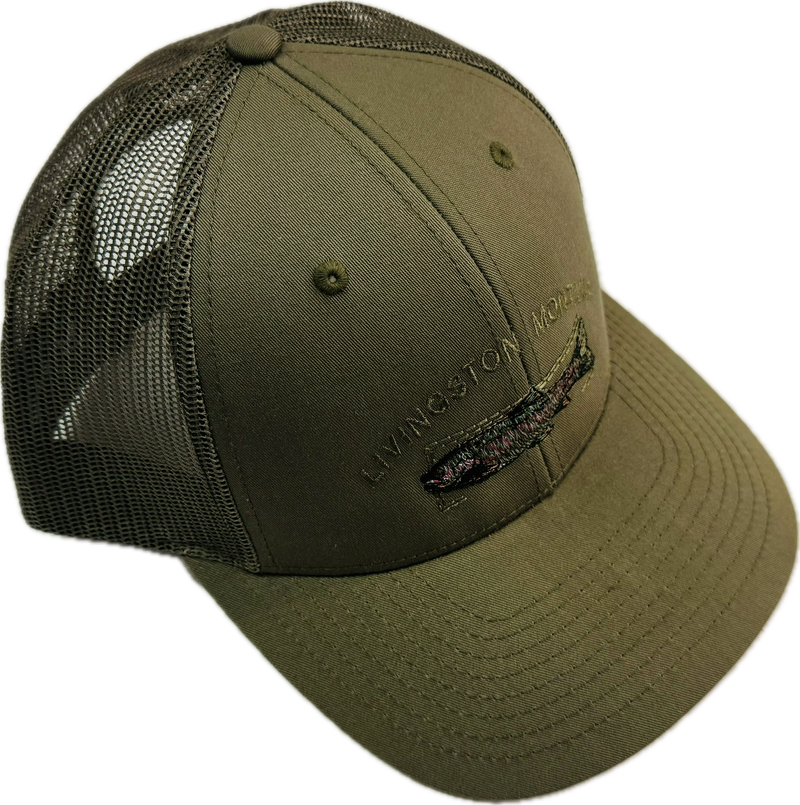 Montana Trout Embroidery Sage Cap