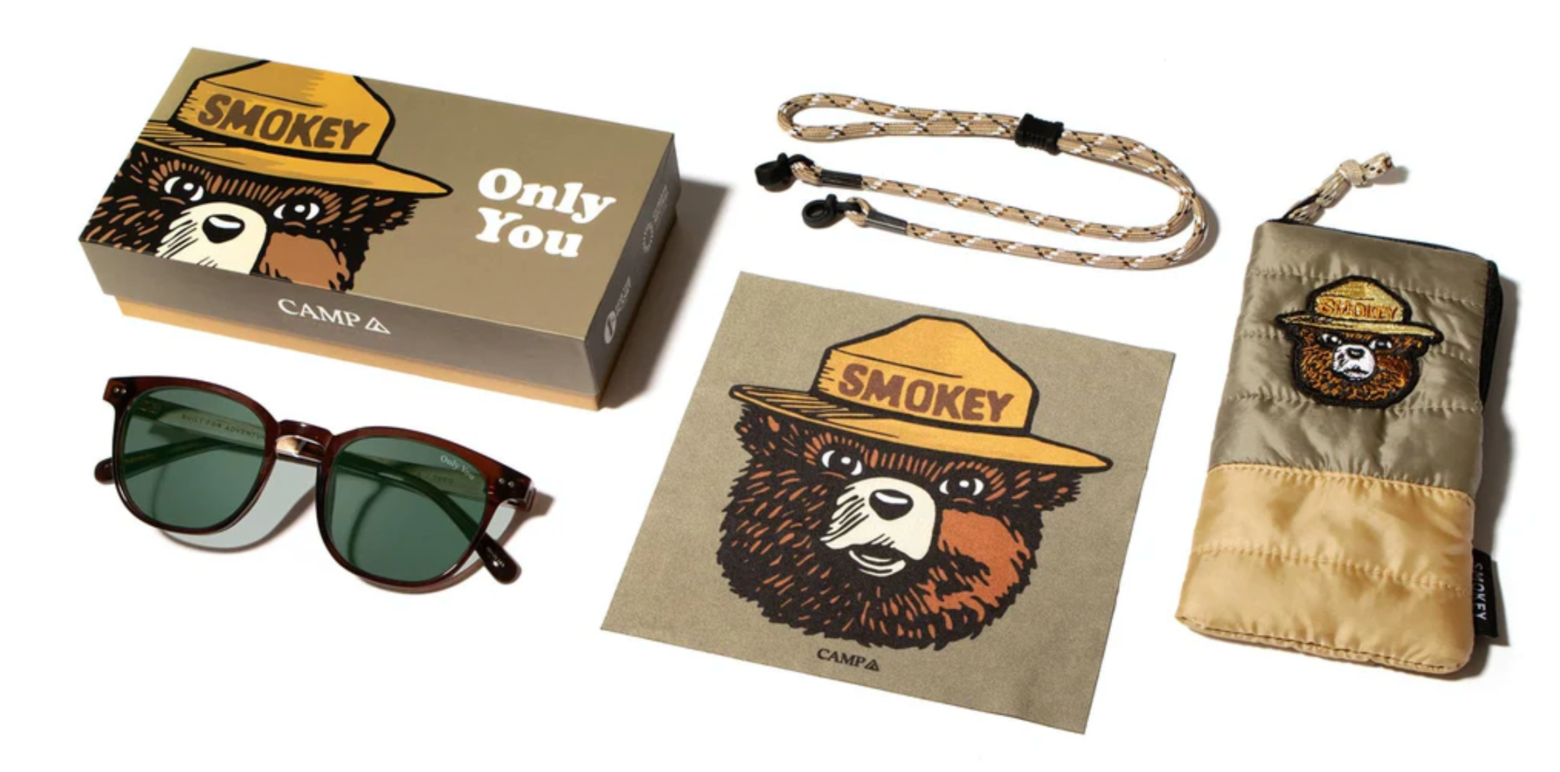 Camp Topo Clay Smokey Bear HD Sunglasses