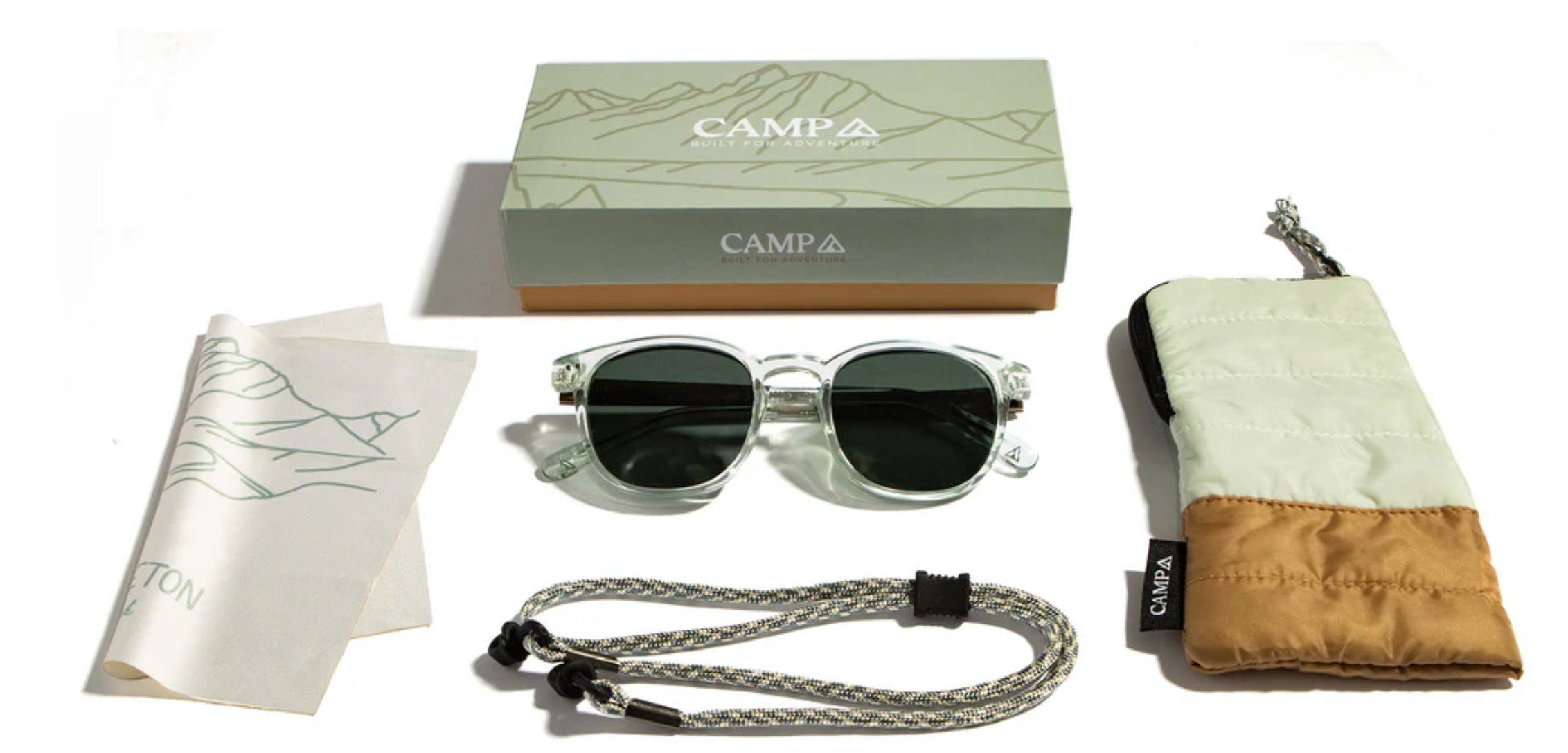 Topo Sunglasses - Mist / Grand Teton Engraved