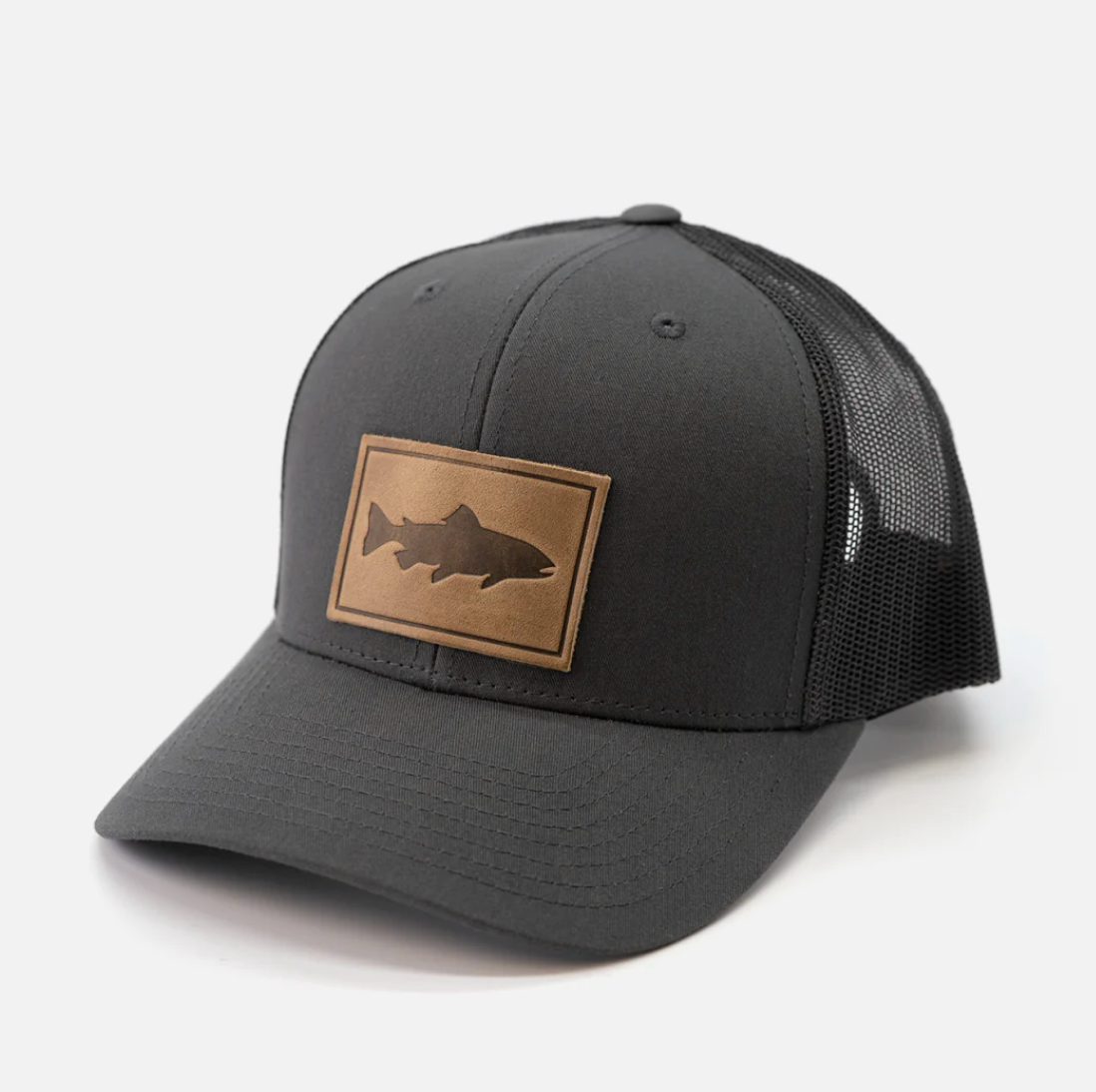 Range Leather Trout Charcoal Hat